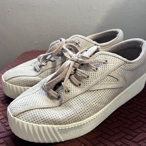 Tretorn Women's Gray Platform Sneakers
